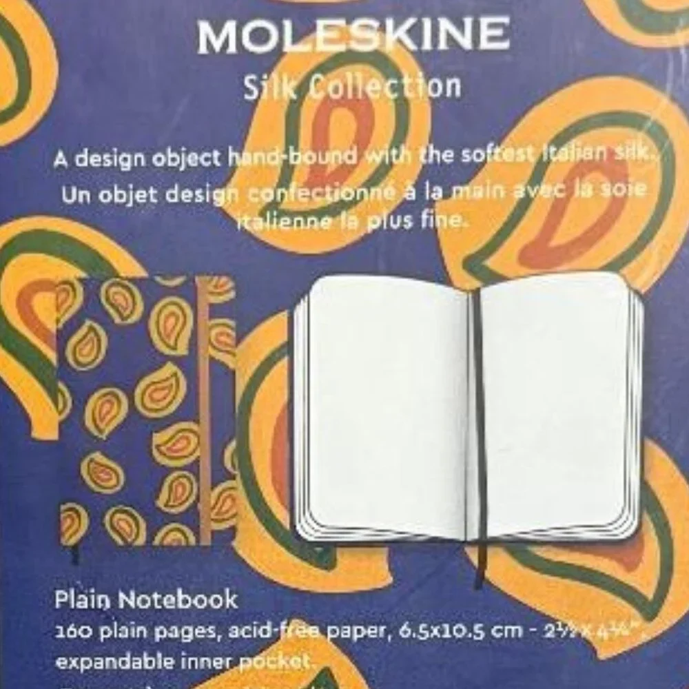 BRAND NEW ~ MOLESKINE SILK COLLECTION NOTEBOOK 160 PAGES HARD BOUND ITALIAN SILK
